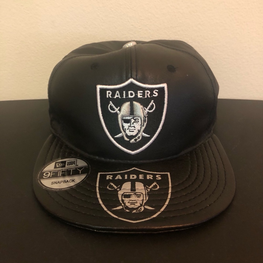 New Era Leather Raiders Cap